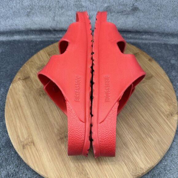 Birkenstock Arizona EVA Sandals Womens Size 8 Red Two Strap Slides Shoes - Picture 7 of 11